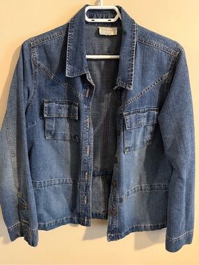 Denim Jacket Dark Wash Blue